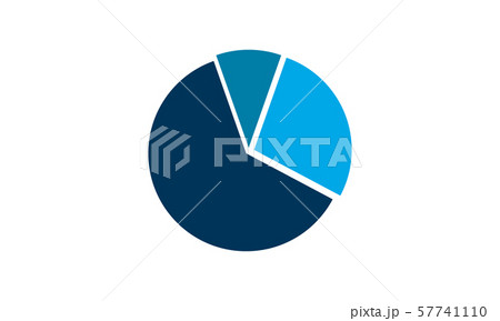 Pie chart icon flat style vector illustration. Pie chart icon flat style vector illustration. 57741110