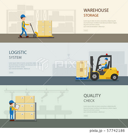 Set of warehouse banners Set of warehouse banners 57742186