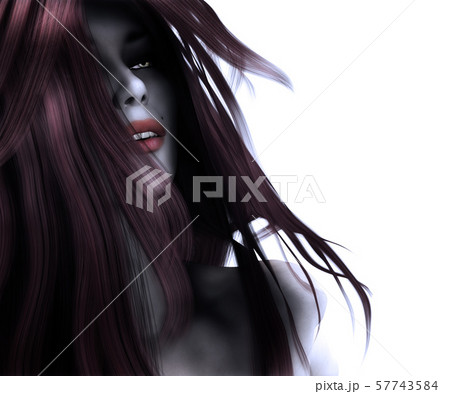 3d gothic woman 57743584