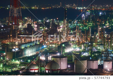 <工場夜景>　四日市　工業地帯　霞ヶ浦 57744793