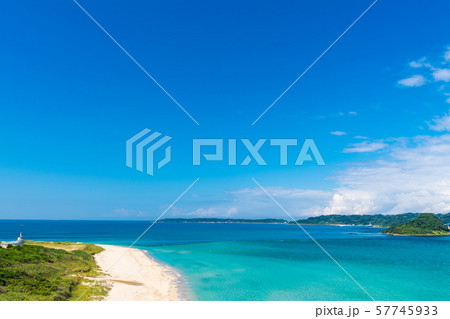 夏の角島大橋からの眺め【山口県】 57745933