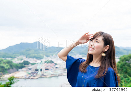 若い女性 観光 尾道 女子旅 57745942