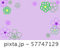 和風花柄カード　紫３ 57747129