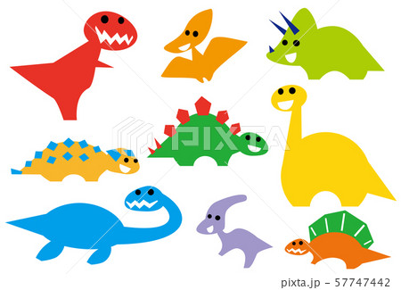 Cute Dinosaur Illustration Set Stock Illustration