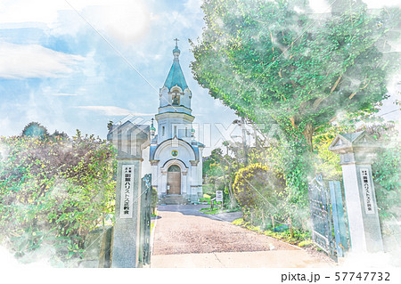 北海道の夏の風景 函館ハリストス正教会 北海道の夏の風景 函館ハリストス正教会 57747732