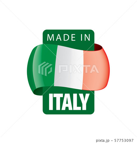 Italy flag, vector illustration on a white background. 57753097