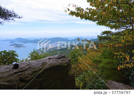 高屋神社本宮 天空の鳥居途中の展望（仁尾側）  香川県観音寺市 57756797