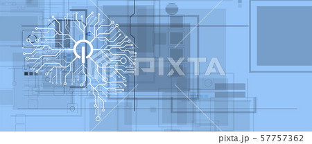 Conceptual technology illustration of artificial 57757362