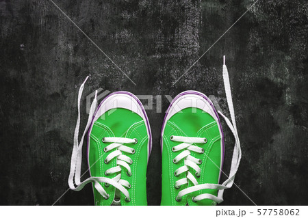 blue-cyan-green-turquoise sneakers with untied 57758062