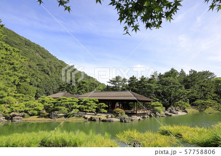 栗林公園 掬月亭と南湖 (香川) 栗林公園 掬月亭と南湖 (香川) 57758806