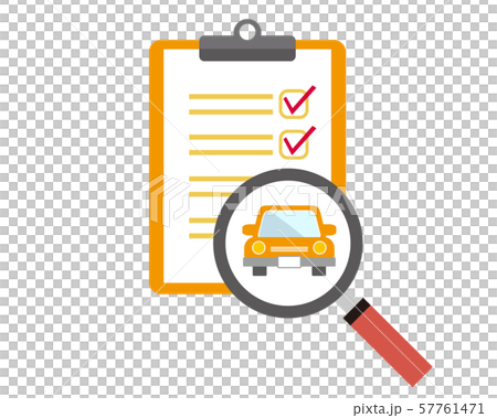 Car Automobile Driving Magnifying Glass Assess Search Binder Clipboard 57761471