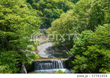 浦山川 おおかぐらさわばし 栗山バス停付近風景 秩父市 浦山川 おおかぐらさわばし 栗山バス停付近風景 秩父市 57761958