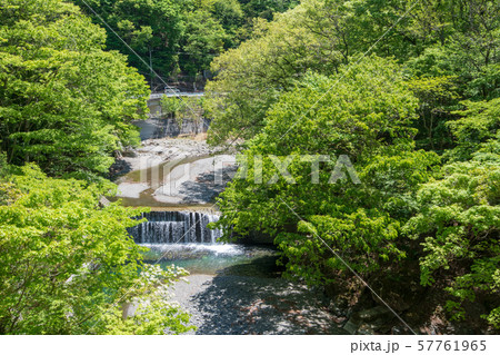 浦山川　おおかぐらさわばし　栗山バス停付近風景 　秩父市 57761965