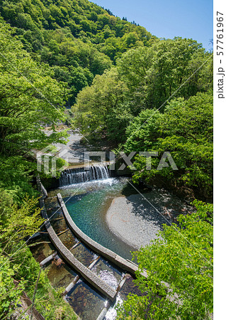 浦山川 おおかぐらさわばし 栗山バス停付近風景 秩父市 浦山川 おおかぐらさわばし 栗山バス停付近風景 秩父市 57761967