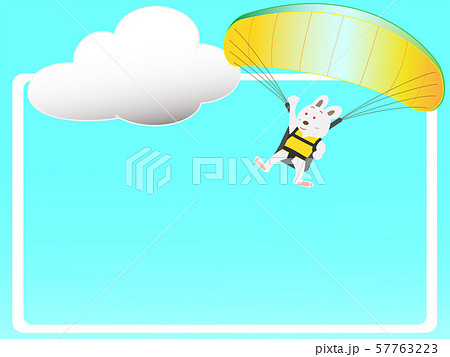 スカイスポーツを楽しむ動物たち 57763223