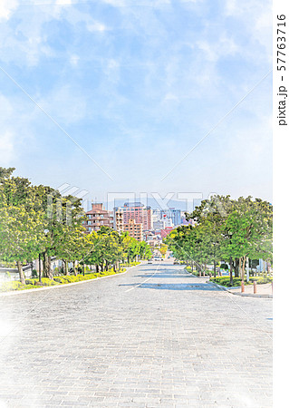 北海道函館 元町の坂のある風景 [二十間坂] 57763716