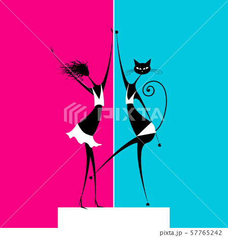 Catwoman dancing on scene Catwoman dancing on scene 57765242
