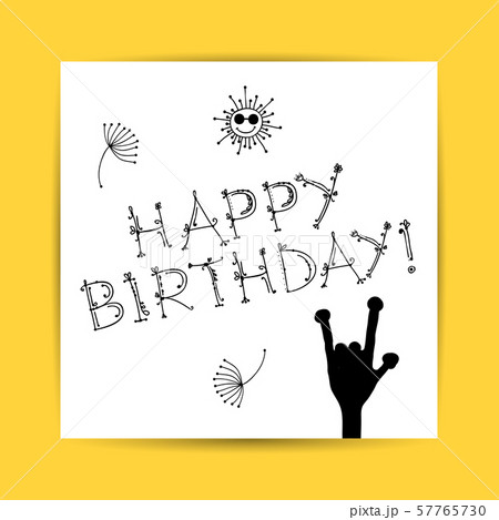 Birthday postcard for your design Birthday postcard for your design 57765730