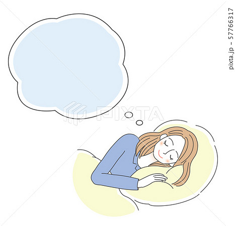 不眠に悩む女性のイラスト 睡眠のイラスト素材
