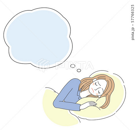 不眠に悩む女性のイラスト 睡眠のイラスト素材