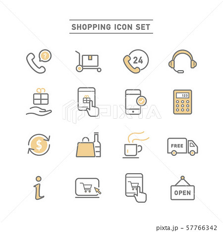 SHOPPING ICON SET 57766342