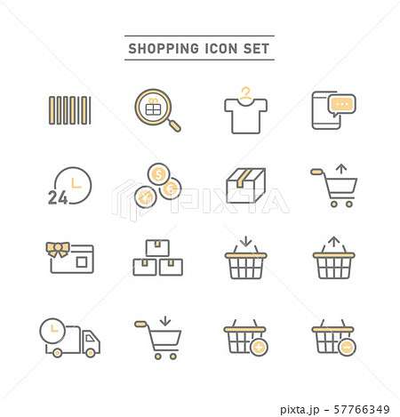 SHOPPING ICON SET 57766349
