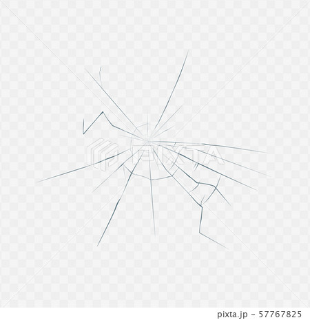 Broken glass texture isolated on white transparent background 57767825