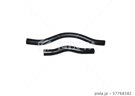 Car rubber intake radiator hose isolated on white background. 57768382
