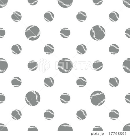 Vector sports seamless pattern with baseball balls 57768395