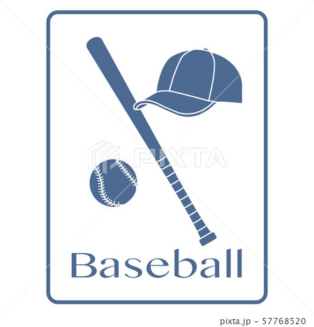 Baseball bat, ball, cap Sport vector illustration 57768520