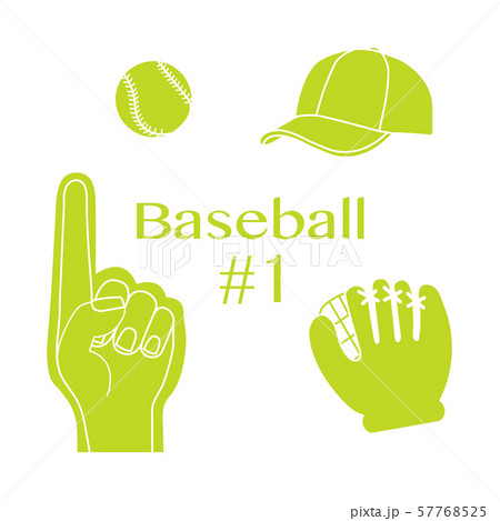 Baseball foam finger, ball, cap, glove Sport, fan 57768525