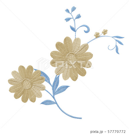 flowers fabric isolated on white background flowers fabric isolated on white background 57770772