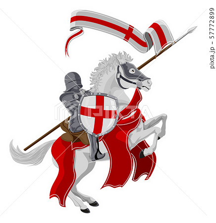 St George Patron Saint Of Englandのイラスト素材