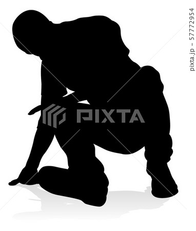 Street Dance Dancer Silhouette 57772954