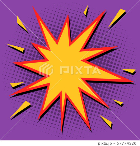 Comic bubble sharp star 57774520