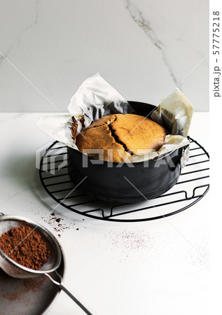 Homemade coffee cake in a springform pan Homemade coffee cake in a springform pan 57775218