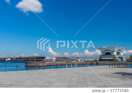 横浜　みなとみらい　開港の丘から大桟橋方向 57775580