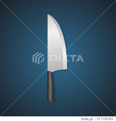 Realistic Detailed 3d Butcher Meat Knife. Vector 57776295