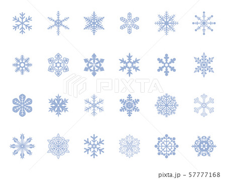雪の結晶マーク アイコンセット 雪の結晶マーク アイコンセット 57777168