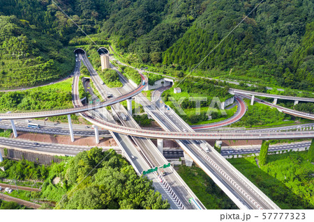 高速道路 空撮 高速道路 空撮 57777323
