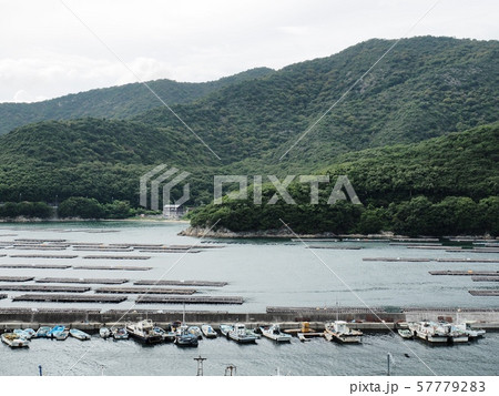 室津大浦湾　室津漁港からの風景 57779283