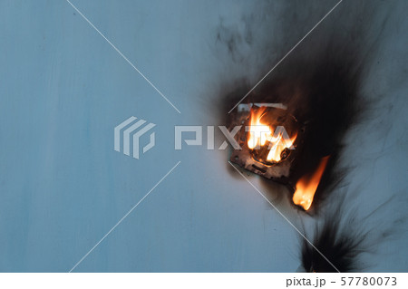 Apartment fire is caused by electrical outlet Apartment fire is caused by electrical outlet 57780073