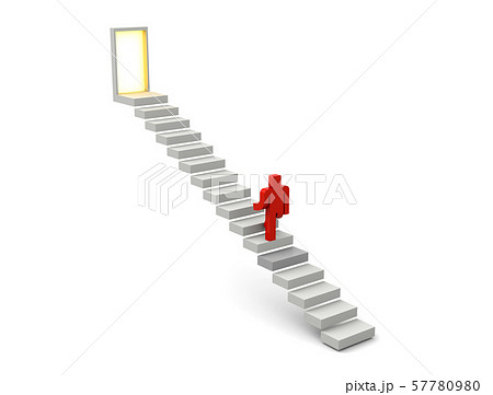 階段を上るのイラスト素材