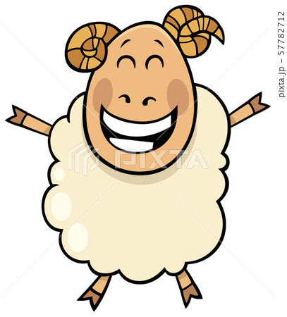 happy ram farm animal cartoon character happy ram farm animal cartoon character 57782712