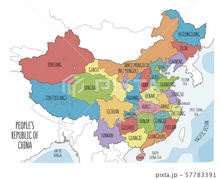 Colorful sketch illustration with all regions 57783391