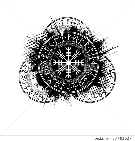 Scandinavian grunge symbols background Scandinavian grunge symbols background 57783927