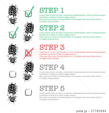 Black shoes steps background 57783994