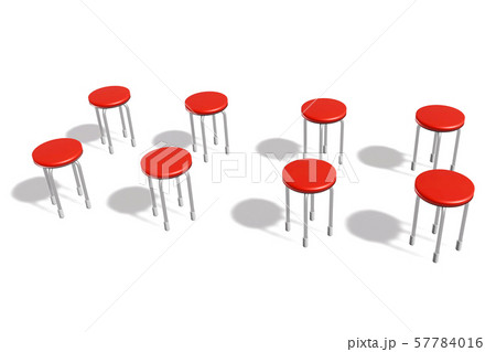 椅子　(並べた椅子) 57784016