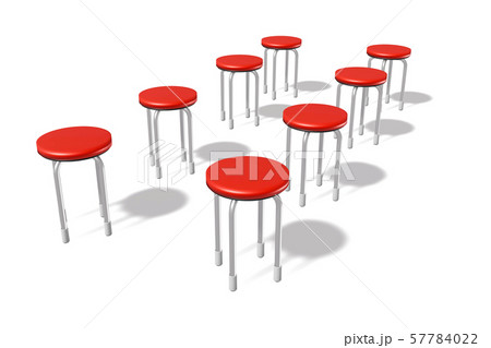 椅子 (並べた椅子) 椅子 (並べた椅子) 57784022