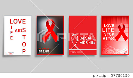 AIDS World Day typography design for the cover, 57786130